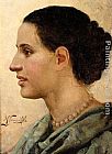 Young Canvas Paintings - Portrait of a Young Woman